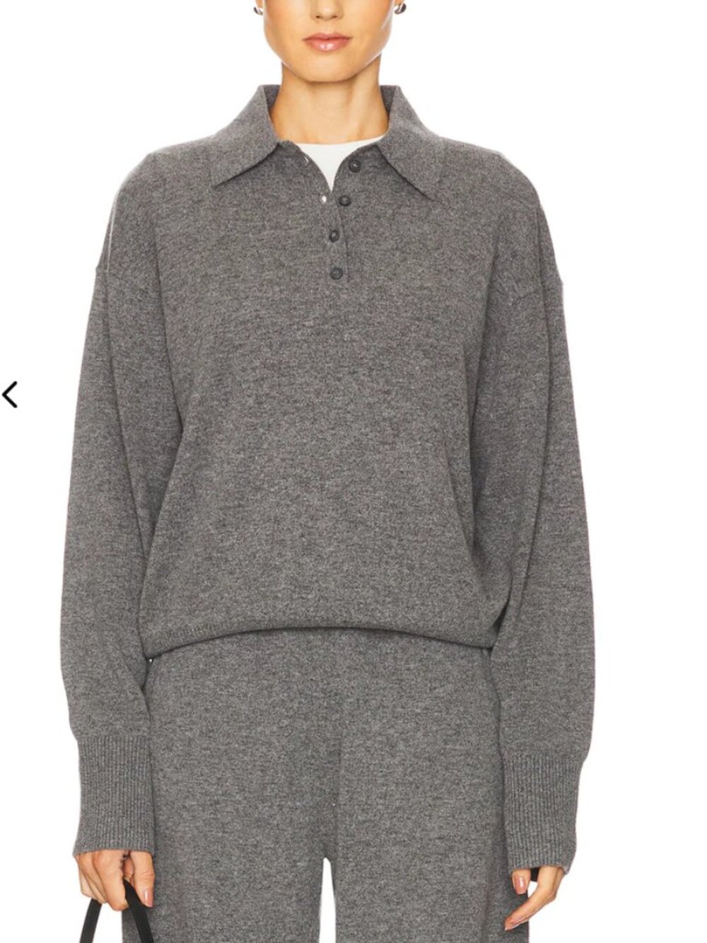 Eaves Hansen Wool Cashmere Sweater, Dark Heather Grey, Small